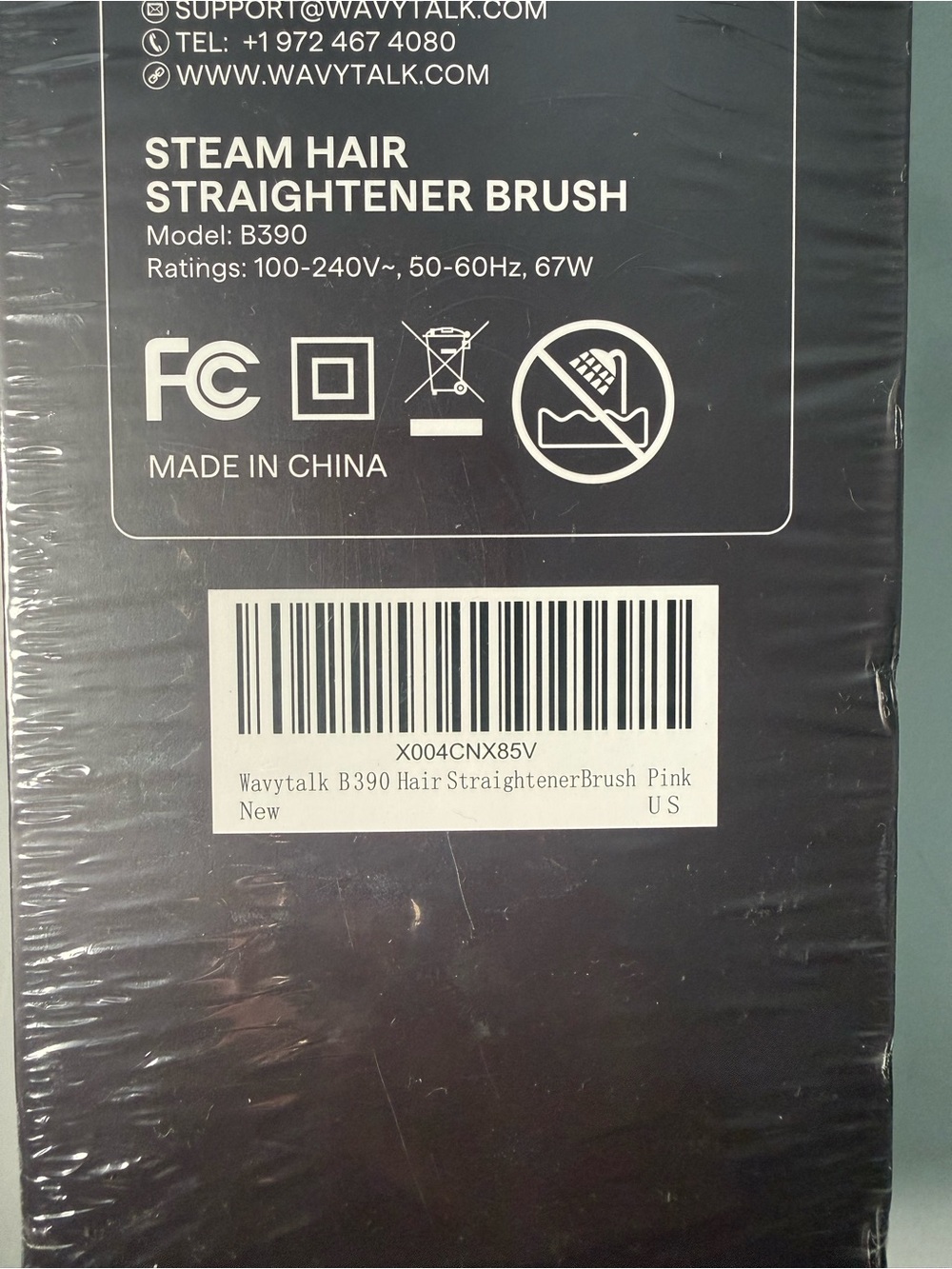NEW Wavytalk Pro Steam Straightener Brush | Unopened | Original Packaging - Picture 5 of 11